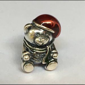 Group 1: Christmas Bear 791391ENMX Pandora Charm $20.00 Each. Good Condition